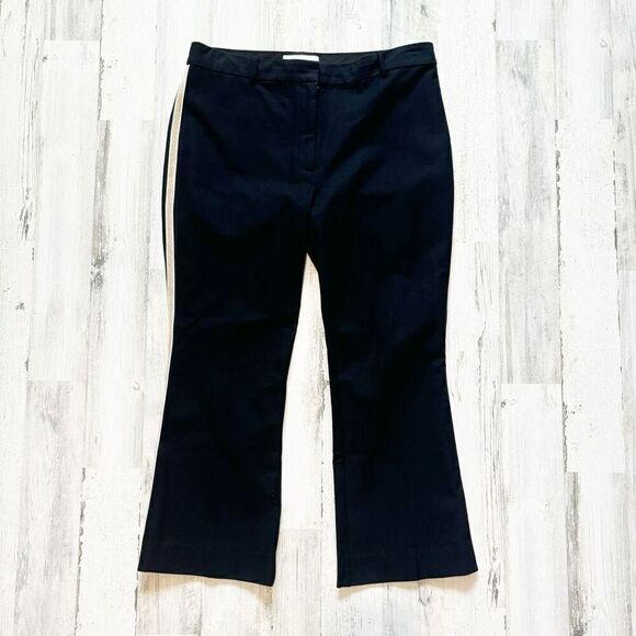 Derek Lam 10 Crosby Corinna Tuxedo-Stripe Cropped Pants Size 14 - Picture 3 of 7